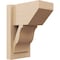Ekena Millwork 8-in W x 12-in D x 16-in H Funston Slat Rough Cedar Woodgrain TimberThane Outlooker, Primed Tan OUTUR080X12X16FST24RCPR - alternate 1